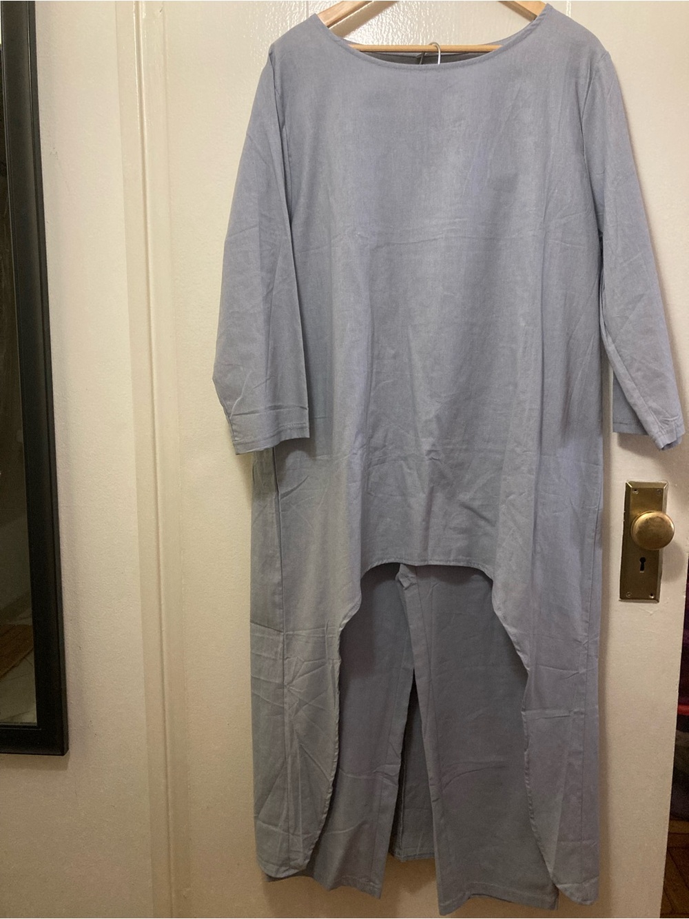 NWOTs Summer Lightweight Gray 2-Piece Pant Set, XL